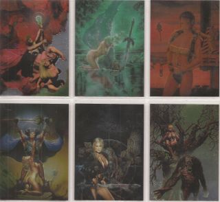 Heavy Metal The Movie & More - C1 - C6 Chromium Chase Card Set Of 6