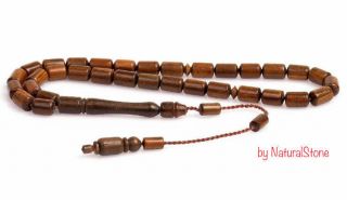 Real Rosewood Tree Islamic Prayer 33 Beads Tasbih Misbaha Rosary Tasbeeh 5x8mm