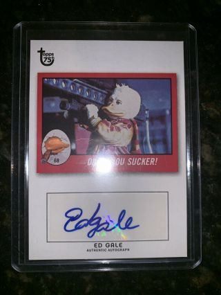 2013 Topps 75th Anniversary Auto Autograph Ed Gale Howard The Duck