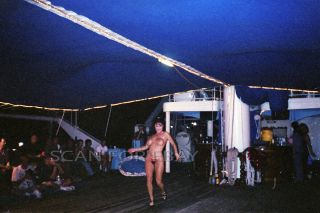 Brittany Love Nude 35mm Negative Busty Model Stripper Dancer Vintage Pinup H24.  7