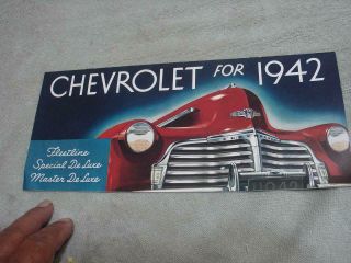Chevrolet For 1942 Car Sales Advertising
