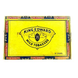 Vintage King Edward The Seventh Mild Tobaccos Imperial Cigar Box Swisher & Son