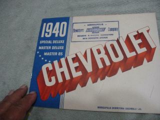 1940 Chevrolet Sales Advertising