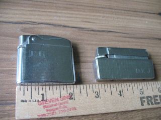 2 Vintage Pocket/Table Lighters - ROWENTA,  Germany - With Initials 2