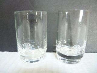 Vintage Pan Am Airlines First Class Drinking Shot Glasses X 6
