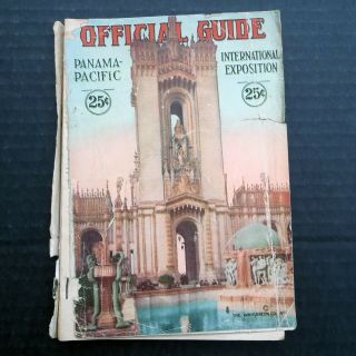 1915 Ppie Panama - Pacific International Exposition Official Guide Book 180 Pages