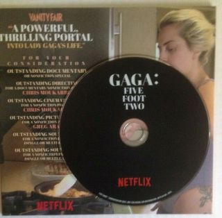 LADY GAGA,  Five Foot Two (Documentary 2017 Netflix FYC Emmy Award DVD Pressbook 3