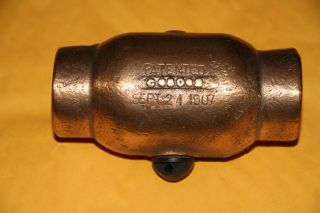 Vintage Antique Chicago Pneumatic Brass Inline Oiler Steam Engine Steampunk