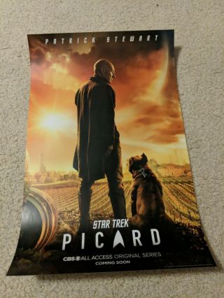 Sdcc 2019 Cbs All Access Star Trek Picard Limited Edition 11x17 Mini Poster