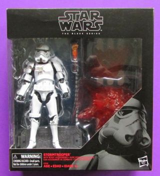 Star Wars Black Series 6 Inch Storm Trooper With Blast Accessories