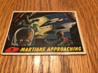 1962 Topps Bubbles Mars Attacks Card 2 Martians Approaching
