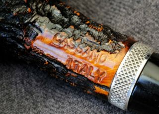 Lovely Lightly Smoked Cassano Rough Bark Briar Straight Volcano Made in Italy. 6