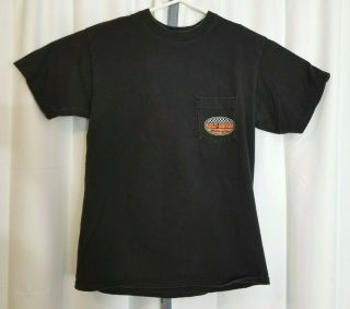 Vintage 1998 Harley Davidson Dudley Perkins Co San Francisco Wings Black T Shirt