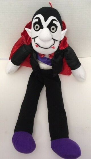 Vampire Dracula 21 " Plush Doll Red Satin Cape Stuffed Toy C10