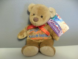 Nwt 1997 Mall Of America Minnesota Usa Bobo Stuffed Beanbagteddy Bear Souvenir