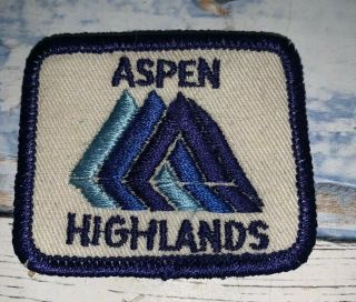 Aspen Highlands Ski Patch Vintage $5.  00 Shipped