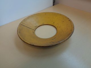 Vintage Yellow Reflector For Railroad Switch Lantern