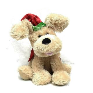 Sound N Light Animatronics Christmas Dog Puppy Sings Dances " Shout "