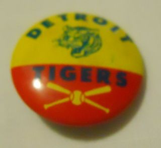 Michigan Detroit,  Mi Vintage Detroit Tigers Pin - Button