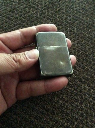1950s Zippo Silver Plated Lighter With 1954 Insert