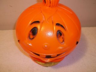 Vtg Bayshore Blowmold Halloween Pumpkin