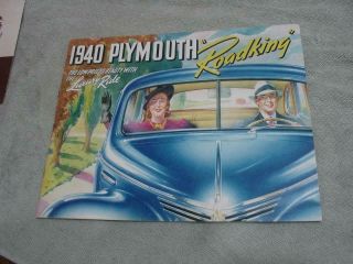 1940 Plymouth Roadking Advertising