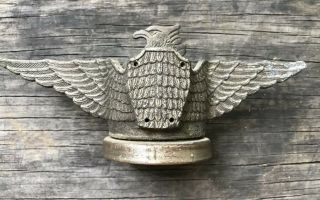 Antique Star Motor Car Figural Winged Eagle Radiator Cap Hood Ornament Emblem
