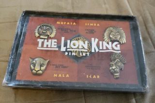Disney The Lion King Broadway Musical Masks Simba Mufasa Scar Nala Boxed Pin Set