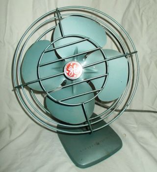 Vintage Ge General Electric 10 " Fan Fm10s61 Electric Adjustable Fan