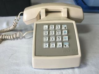 Vintage At&t Model 100 Desk Top Push Button Telephone