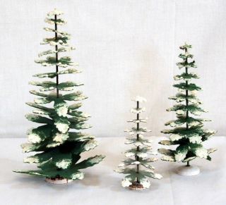 Department 56 Christmas Trees Set Of 3 Felt Mini Trees 9 Inch 7 Inch 4.  75 Inch