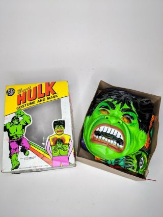 Vintage Ben Cooper Halloween Costume Incredible Hulk 1977 Size Large