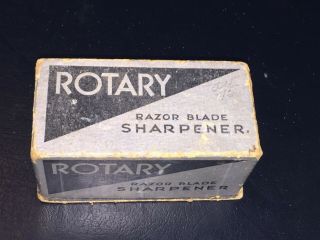 Vintage Rotary Razor Blade Sharpener With Instructions