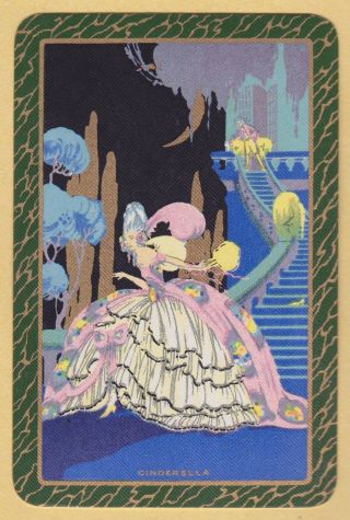 1 Single Vintage Swap/playing Card En Fairytale Princess 