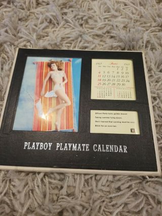 1967 Vintage Playboy Playmate Desk Calander Collectables In Near