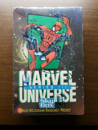 1992 Marvel Universe Series Iii 3 Impel Skybox Trading Cards Box