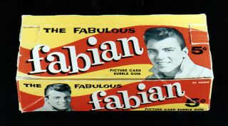 1959 Topps Fabian Display Box - 5x7 Color Photo
