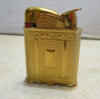 Rare Vintage Evans Brand Automatic Gold Tone Cigarette Lighter June 1952 Ll171