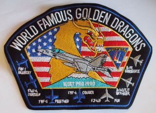World Famous Golden Dragons West Pac1990 Large Patch