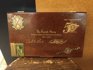 Fuente Fuente Opus X Taa Heart Of The Bull 50th Empty Cigar Box