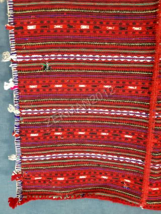 Antique Folk Handwoven Macedonian Woolen Apron from Bitola 4