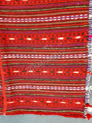 Antique Folk Handwoven Macedonian Woolen Apron from Bitola 5