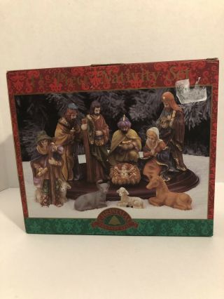 11 Piece Nativity Scene Collectible Christmas Holidays Religious Jesus
