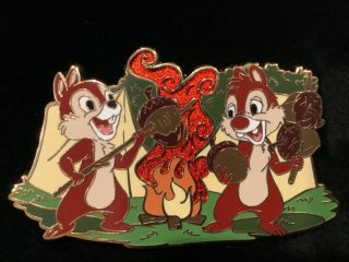 Disneystore The Great Outdoors With Chip And Dale - Camping Pin Le125
