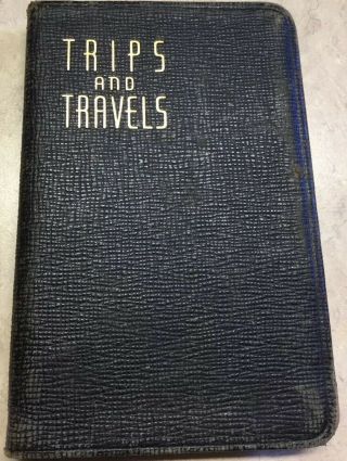 Vin Trips And Travel Notebook With Address Tabs Made By Samuel Ward Mfg.  Co.