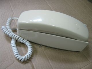 Vintage Western Electric Trimline Tan Beige Push Button Wall Bell Telephone