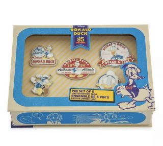 Disney Donald Duck 85th Birthday Pin Set Le 1600