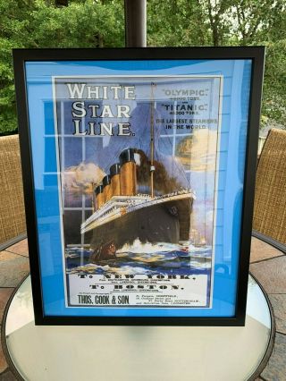 A White Star Line Advertisement Of The Titanic Going To York Poster