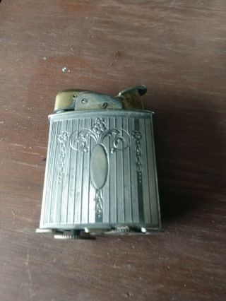 Vintage Art Deco Evans Spitfire Pocket Lighter Made In Usa Pat 19023