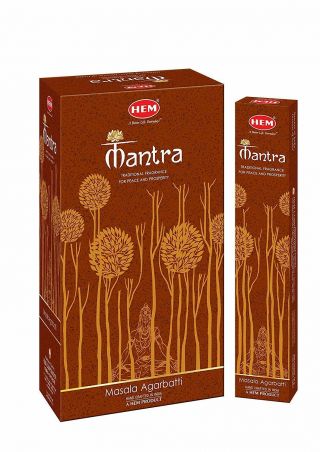 Hem Incense Fragrance Mantra Masala Agarbatti Sticks Set Of 12 Boxes,  15 Grams